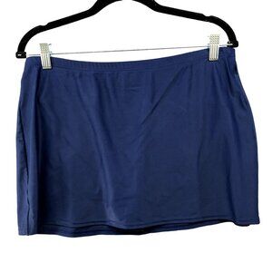 Vintage Christina Swimwear 90s Swim Skirt Size 12 Blue